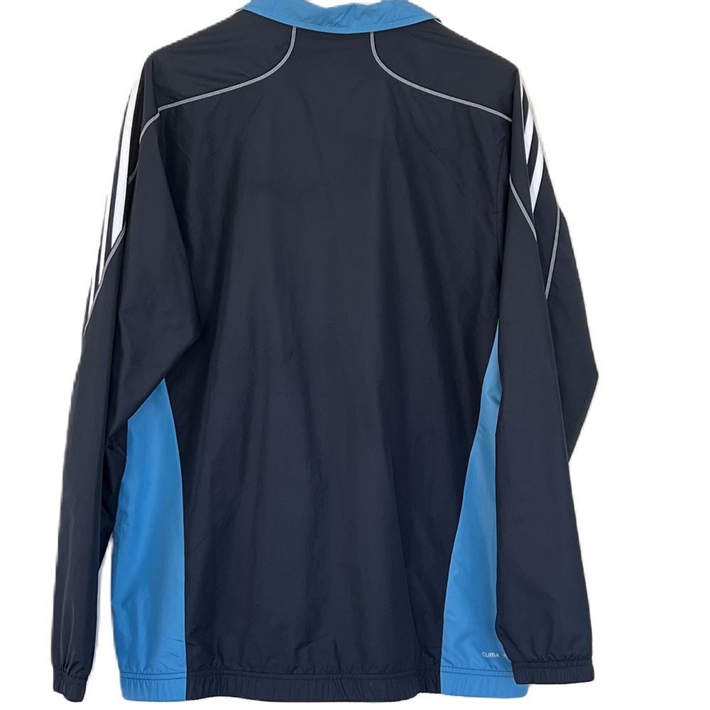 Adidas Mens Full Zip M Jacket Climaproof Blue Jacket Windbreaker - Picture 2 of 14